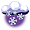Moderate snow. Mostly cloudy. Cool.